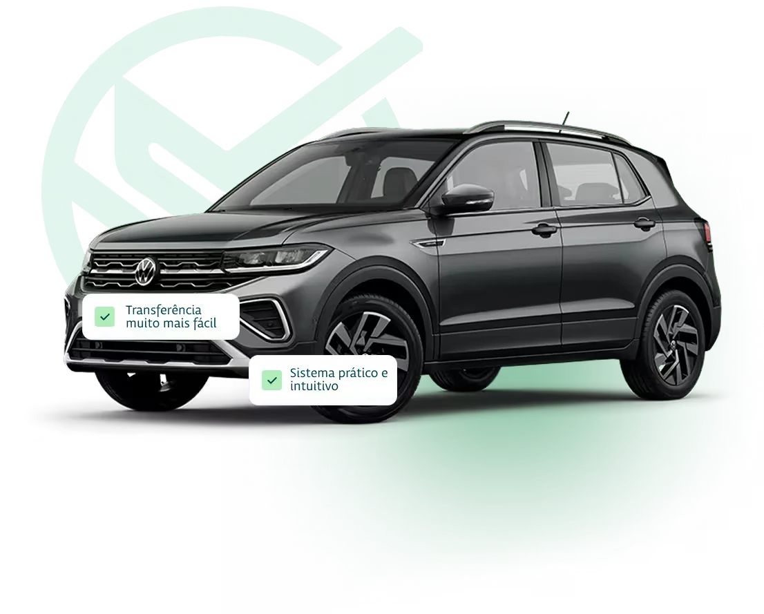 Carro com o selo da Simples Veículo: transferência muito mais fácil, sistema prático e intuitivo